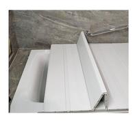 Panneau Isolant pour Baignoire en PVC, Support de Baignoire Pliable, Couverture de Baignoire Anti-poussière avec étagère de Douche, Blanc, imperméable et Durable. Parfait pour Un c