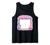 Panneau « It's My 5th Birthday » avec Inscription « My Shirt » pour Fille de 5 Ans Débardeur
