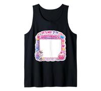 Panneau « It's My 7th Birthday » avec Inscription « My Shirt » pour Fille de 7 Ans Débardeur