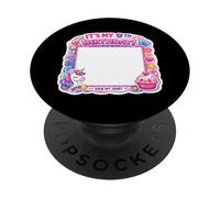Panneau « It's My 9th Birthday » avec Inscription « My Shirt » pour Fille de 9 Ans PopSockets PopGrip Adhésif