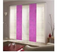 Panneau Japonais Tamisant Devoré Fleurs - MADECOSTORE - L045 x Hcm - Fushia - Violet - Intérieur