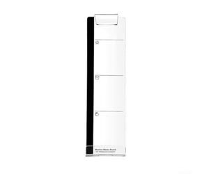 Panneau latéral en acrylique transparent avec support de téléphone et tableau mémo pour l'organisation du bureau à domicile Design transparent (côté droit)