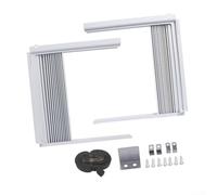 Panneau latéral rétractable pour climatiseurs de fenêtre de 5 000 BTU, kit de remplissage d'isolation extensible avec cadres gauche et droit pour sceller les espaces, réduire les pertes d'énergie et