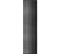 Panneau Latte Acoustique Murale Gris Anthracite Placage Décoratif 240cm x 60cm Gris Anthracite