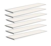 Panneau LED 120x30 40W 120lm/W Flicker Free Contour Blanc (Pack de 6) - Blanc Froid 6000K - 8000K - SILAMP