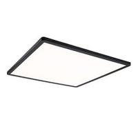 Paulmann Atria Shine Plafonnier LED carré noir mat - 42 x 42 cm - 3.000 K - gradable par étapes Ce luminaire comporte des modules à LED prémontés de classes énergétiques A A++, A+, A