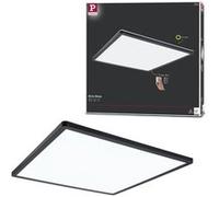 Paulmann 71016 Atria Shine Panneau LED 420 x 420 mm à 3 niveaux d'intensité carré avec 1 x 22 W à intensité variable Blanc lumière du jour Noir 4000 K