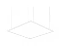 Panneau Led 60x60 Cm 40w 4000lm Microprismatique (Ugr17) + Kit De Suspension 6000k Lifud Individuel Blanc Froid