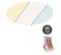 Panneau Led À Encastrer Varifit Veluna 1900lm 21w Ip44 ¿21,5 Cm Blanc Froid Et Blanc Chaud Paulmann Transparent Transparent