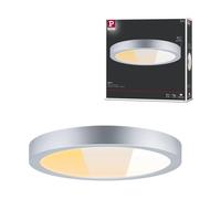 Panneau Led Abia 2 White Select Détecteur De Mouvement Crépusculaire (Hf) Rond 300mm 14w 1000lm 2700 - 4000k Chrome Mat