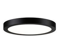 Paulmann - Plafonnier Rond Led Abia Noir Mat 30 Cm - Noir