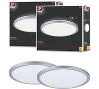 Panneau LED Abia rond 300mm 2x22W 2x2200lm 2700K Chrome mat Chrome mat G