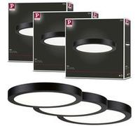 Panneau LED Abia rond 300mm 3x22W 3x2200lm 2700K Noir mat Noir mat G