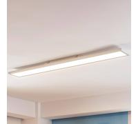 Panneau LED Arcchio Enora, 3500 lm, blanc, métal, 119,5 cm Enora, blanc, Salon / Salle à manger, Matière Plastique, Moderne, Plafonnier LED