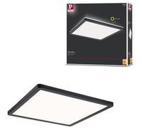 Paulmann Plafonnier LED Atria Shine 71001 16 W blanc chaud 3000 K carré 293x293 mm noir