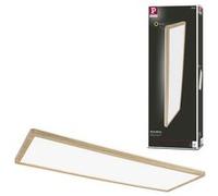 Paulmann 71036 panneau LED Atria Shine plafonnier + Backlight carré IP44 22W 2300lm 580x200mm Esthétique bois plastique 4000K Blc chaud luminaire bain