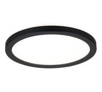 Panneau LED Atria Shine Backlight rond 190mm 11,2W 850lm 3000K Noir Noir
