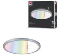 Paulmann Panneau LED Atria Shine 71018 rond 293 mm 12W RGBW à intensité variable chrome mat