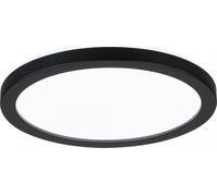 Paulmann 71011 Atria Shine Panneau LED rond en plastique 190 mm avec 1 x 11,2 W Blanc lumière du jour Noir 4000 K