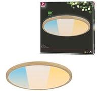 Panneau LED Atria Shine IP44 rond 398mm 20,8W 2800lm 3000 - 6500K Esthétique bois Esthétique bois G