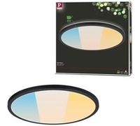 Panneau LED Atria Shine IP44 rond 398mm 20,8W 2800lm 3000 - 6500K Noir Noir G