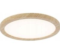 Panneau Led Atria Shine Wood D.190mm 11,2w 1340lm 4000k Effet Bois 230v Ip44