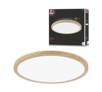 Panneau LED Atria Shine Backlight IP44 rond 293mm 16W 1600lm 4000K Esthétique bois Esthétique bois G