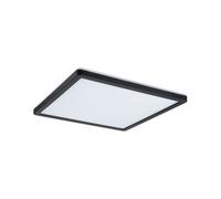 Paulmann Plafonnier LED Atria Shine 71001 16 W blanc chaud 3000 K carré 293x293 mm noir