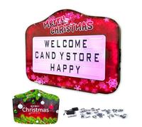 Panneau LED Club avec télécommande, changement de couleur instantané, lettres anti-perte, cadre renforcé, acrylique incassable, double batterie pour une longue durée de vie