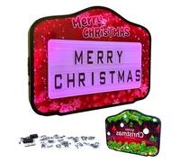 Panneau LED Club avec télécommande, changement de couleur instantané, lettres anti-perte, cadre renforcé, acrylique incassable, double batterie pour une longue durée de vie