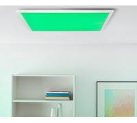 Panneau LED en saillie 60x60cm - Plafonnier RGB à intensité variable avec télécommande