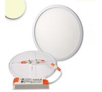 Panneau LED Encastrable Ø 23 cm Flex Dimmable 23 W Découpe 5-21 cm Blanc Chaud