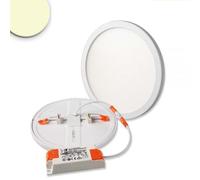 Panneau LED Encastré Ø 17,5 cm Dimmable Flex 15 W Blanc Chaud Découpe 5-16 cm