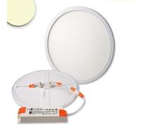 Panneau LED Encastré Ø 23 cm Flex 23 W Découpe 5-21 cm Blanc Chaud