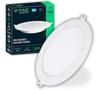 Panneau LED Encastré Rond 18W Puce Samsung Diamètre 220 Mm 1850 Lm Chaud 3 T]