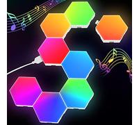 Panneau LED Hexagone Murale Lampe - Smart RGB Modulaires Light Contrôle Tactile avec App Telecommande - Gaming Setup Neon Deco Appliques pour Enfants