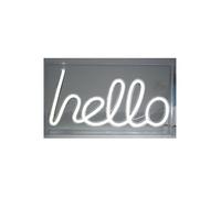Panneau LED I-Total XL2763 Rectangulaire avec prise USB idéal pour Chambre (Hello),Décoration