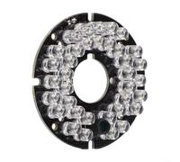 Panneau LED infrarouge 850 nm 36 LED pour caméra de vidéosurveillance pour vision nocturne - Capteur automatique de remplissage lumineux pour système de surveillance intérieur ou extérieur 53 x 19 mm