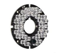Panneau LED IR 850 nm Module 36 LED pour CCTV - DC 12 V infrarouge lumière de remplissage pour système de surveillance à domicile 53 x 19 mm