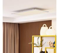 Panneau LED Lamin Lindby, dimmable, blanc, Salon / Salle à manger, Moderne, Plafonnier LED