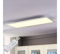 Panneau LED Livel Lindby, dimmable, gris, Cuisine, Matière Plastique, Moderne, Plafonnier LED