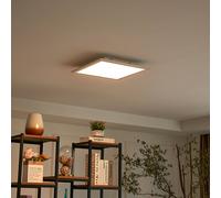 Panneau LED Livel Lindby, dimmable, gris, Cuisine, Matière Plastique, Moderne, Plafonnier LED