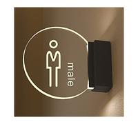 Panneau LED mural, décor de salle bain for dames, hommes et femmes(B)