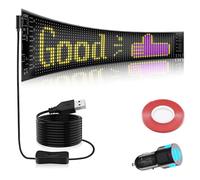 Panneau LED, panneau matriciel flexible programmable avec contrôle par application Bluetooth, tableau de défilement de message texte modifiable pour magasin, voiture, bar, hôtel
