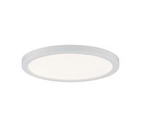 Panneau LED Paulmann 92934 Areo Round avec 1 plafonnier à intensité réglable IP44 de 6,5 W, blanc mat, lampe de salon en plastique, 3000 K