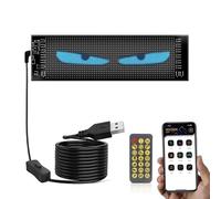 Panneau LED Programmable Avec Télécommande - Flexible Et Pliable, Grande Bibliothèque De Matériaux, Alimenté Par USB,Affichage LED Flexible For La Décoration De Véhicules(10.2x34.8cm)