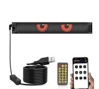 Panneau LED Programmable Avec Télécommande - Flexible Et Pliable, Grande Bibliothèque De Matériaux, Alimenté Par USB,Affichage LED Flexible For La Décoration De Véhicules(12x59.5cm)