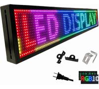 Panneau LED programmable P10 Écran numérique SMD 96 x 16 cm avec effet néon Écran led haute luminosité 4000 cd/m² Panneau publicitaire led IP65 résistant aux intempéries Pour panneaux publicitaires