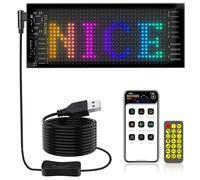 Panneau LED Programmable,Tableau D'affichage LED Flexible,Affichage LED Flexible Programmable,Tableau D'Affichage LED Bluetooth Pour Voiture,Contrôle D'application Intelligent,Alimenté Par USB