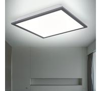 Panneau LED rétro-éclairé Plafonnier de salon Panneau de plafond à monter, aluminium , carré, 750lm 12W 3000K, 30 x 30 x 7,5 cm